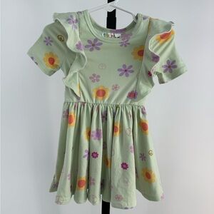 Dot Dot Smile short sleeve ruffle dress size 12-24 months brand new with tags